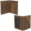 Wrangler RFID Money Clip Wallet Minimalist Slim ID Card Holder Front Pocket Wallet Leather Brown, Gift for Men - 3 of 4