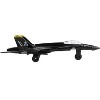McDonnell Douglas F/A-18 Hornet Fighter Aircraft Black "United States Navy" w/Runway Section Diecast Model Airplane by Runway24 - 2 of 3