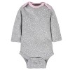 Gerber Baby Girls' Long Sleeve Onesies Bodysuits, 6-pack - 4 of 4