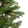 Northlight 6.5' Pre-Lit Silver Lake Fir Pencil Artificial Christmas Tree, Multi Lights - image 3 of 4