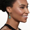 Ross-Simons Italian Green and Goldtone Murano Glass Drop Earrings in 18kt Gold Over Sterling - 2 of 3