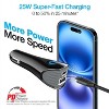 Naztech N420 PD25W+2.4A  car Charger + C - C Cable 4Ft Black - 2 of 4