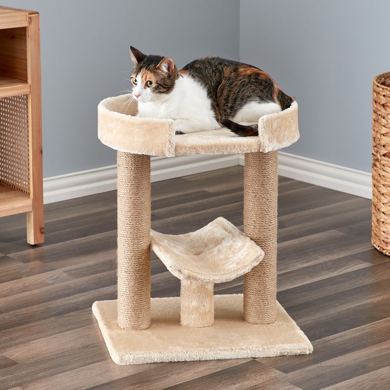 Two by Two Providence - Beige Scratching Post Cat Furniture - 21.1 in. Tall, 4 of 14
