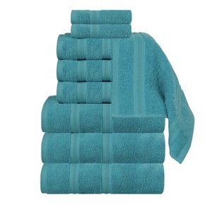 Smart Dry Cotton Medium Weight Solid Towel Set by Blue Nile Mills - 1 of 4