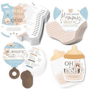 Big Dot of Happiness We Can Bearly Wait - 4 Teddy Bear Baby Shower Games - 10 Cards Each - Gamerific Bundle - 1 of 4