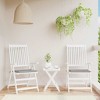 vidaXL Outdoor Patio Chair Cushions 2-Pack - Oxford Fabric Gray Seat Pads for Garden/Office/Indoor Furniture - Water-Resistant with Foam Fiber Filling - 2 of 4