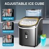 ZAFRO Countertop Ice Cube Maker, 30LBS/24H Portable Ice Machine with Top External Water Tank, Self-Cleaning Function, 16 Pcs Ice Cube/13 Mins - 3 of 4
