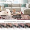 TackView Kitchen Runner Rug, Modern Floral Runners Non-Slip Soft Foldable Carpet for Hallway Laundry Room - 4 of 4