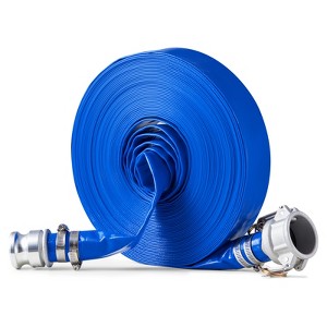 VEVOR Backwash Hose, 1.5 in x 100 ft, Blue High Quality PVC Hose, with Clamps, Camlock, Aluminum Fittings, Fit Various Pumps, Blue - 1 of 4