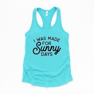 Simply Sage Market Women's I Was Made For Sunny Days Graphic Racerback Tank - 1 of 3