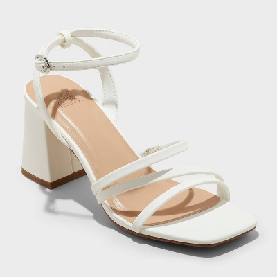 Women's Patricia Strappy Block Heels with Memory Foam Insole - Wild Fable™
