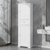 VASIP Tall Bathroom Storage Cabinet, Freestanding Storage Cabinet with Drawer and Adjustable Shelf, MDF Board with Painted Finis - 4 of 4