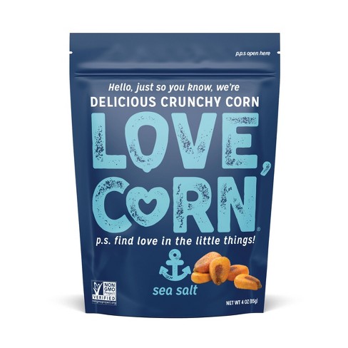 Love Corn Roasted Corn Snack, Sea Salt