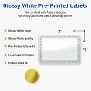 Avery 2" x 3" Labels, Gold Dots with Blue Border, 80 ct - 2 of 4