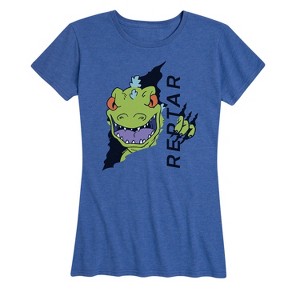 Women's - Rugrats - Reptar Tear Short Sleeve Graphic T-Shirt - 1 of 4