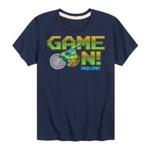 Boys' - Teenage Mutant Ninja Turtles - Game On Leo Short Sleeve Graphic T-Shirt - 1 of 4
