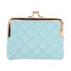 Unique Bargains Argyle Texture Clip Buckle Coin Purse Wallet 1 Pc - 4 of 4