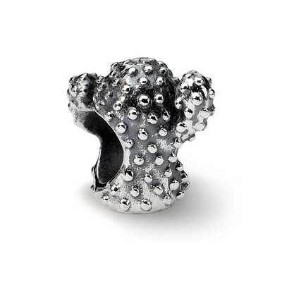 Black Bow Jewelry Sterling Silver Cactus Bead Charm