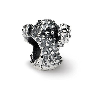 Black Bow Jewelry Sterling Silver Cactus Bead Charm - 1 of 3