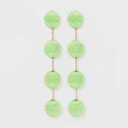 SUGARFIX by BaubleBar Beaded Sphere Statement Earrings - Green