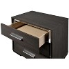 NicBex Nightstand with 3 Drawers,1pc Side Table with Wood Frame,Bedside Table for Bedroom,Living Room - 4 of 4