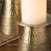 Sullivans Set of 2 Pillar Candle Holder 6.5"H & 4.5"H gold - 2 of 4