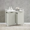 Laundry Hamper Organizer Laundry Basket Laundry Sorter with 2 Pull-Out and Removable Bags 2 x 12.1 Gallons, 28.8 x 13 x 28.4 Inches - 3 of 4