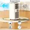 ZAFRO 8,000 BTU Portable Air Conditioners Cool Up to 350 Sq.Ft, 4 Modes Portable AC with Remote Control/Large LED Display/24Hrs Timer,White - 4 of 4