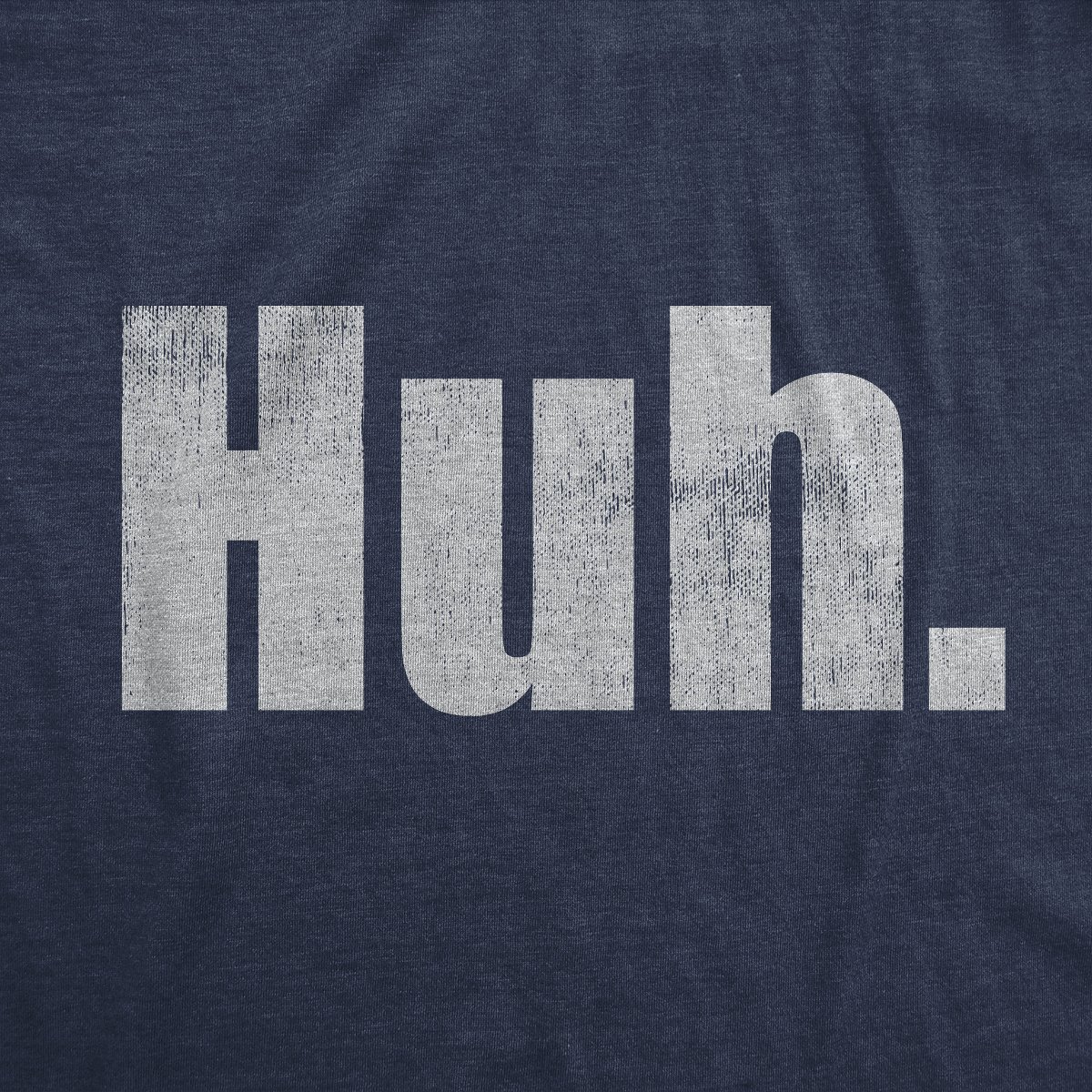 Мужские футболки Crazy Dog T-Shirts, Inc. Mens Huh T Shirt Funny Interesting Wondering Weird Joke Tee for Guys - Crazy Dog Men's T Shirt With Sarcastic Sayings Navy M — фото 2