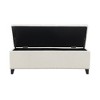 Sapphtopaz Modern Storage Bench with Button-Tufted & Nailhead Upholstered Entryway Bench Versatile End of Bed Bench for Living Room, Entryway - 2 of 4