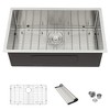 Undermount Kitchen Sink - 32inx19in Stainless Steel 16 Gauge Deep Single Bowl Sinks - 3 of 4