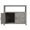 NicBex Outdoor Potting Bench with Storage Cabinet and Metal Table Top for Patio, Garden Furniture Wood Workstation, Grey - 4 of 4