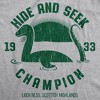 Mens Hide And Seek Champion Loch Ness Monster T Shirt Funny Sea Creature Graphic Tee - Crazy Dog Men's T Shirt - 2 of 4