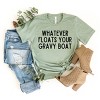 Simply Sage Market Whatever Floats Your Gravy Boat Short Sleeve Tee - L - Sage - 2 of 4