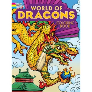 World of Dragons Coloring Book - (Dover Fantasy Coloring Books) by  Arkady Roytman (Paperback) - 1 of 1