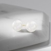 Ross-Simons 10-11mm Cultured Button Pearl Stud Earrings in 14kt Yellow Gold - 4 of 4