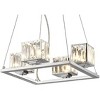 Chloe Lighting CH20038CM16-UP4 Trilluminate Contemporary 4 Light Chrome Finish Crystal Shade Mini Chandelier 16" Wide - 3 of 3