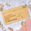 Totalee Gift All I Want For Christmas Cutting Board Wood Brown - 2 of 2