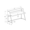 Monarch Specialties Computer Desk Home Office Laptop Storage Shelves 48InchL Work Metal Laminate Grey Black Contemporary Modern - 4 of 4
