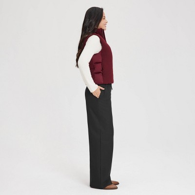 Женские жилеты A New Day Women's Blend Padded Cable Knit Vest - A New Day™ Burgundy XS — фото 3