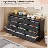 12 Drawer Dressers,Chest of Drawers with Deep Drawers,Large Double Dresser for Closet with Wide Top,Tall Wooden Dresser for Living Room, Bedroom - 3 of 4