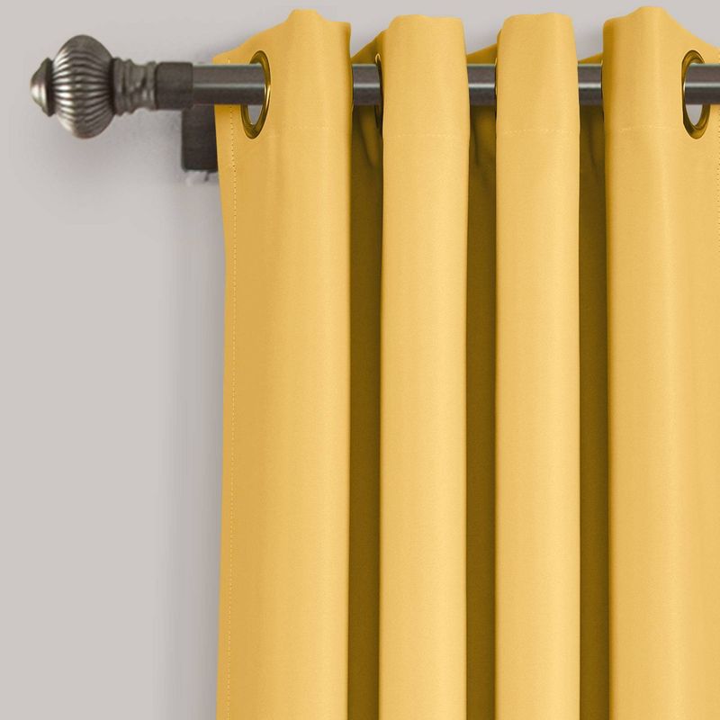 Set of 2 Insulated Grommet Top Blackout Curtain Panels - Lush Décor, 3 of 19