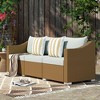 Resenkos 3 Seater Patio Couch, Outdoor Sectional Furniture, PE Rattan,Gray - 3 of 4