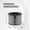 Nispira PFSPTC01 HEPA Carbon Filter Replacement For LG PuriCare AeroTower U9CV2B U9CS1C U9CV1C, NOT For model 360 AS560DWR0, 2 Packs - 2 of 4