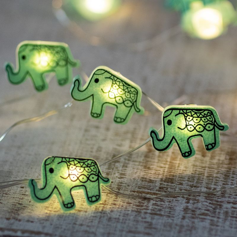 Northlight 10-Count LED Elephant Fairy Lights - Warm White, 2 of 6