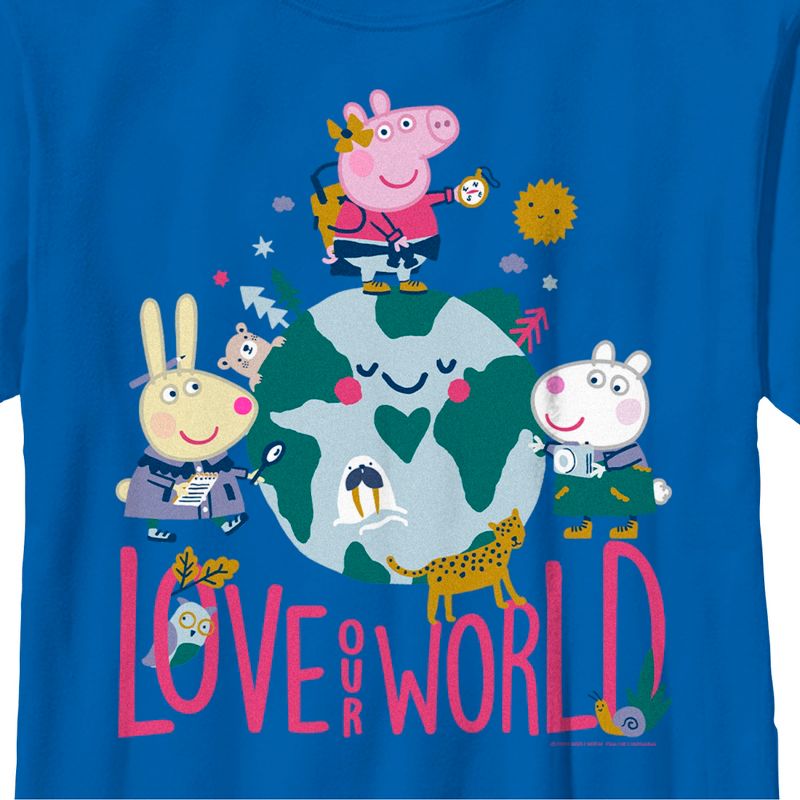 Boy's Peppa Pig Love Our World T-Shirt, 2 of 6