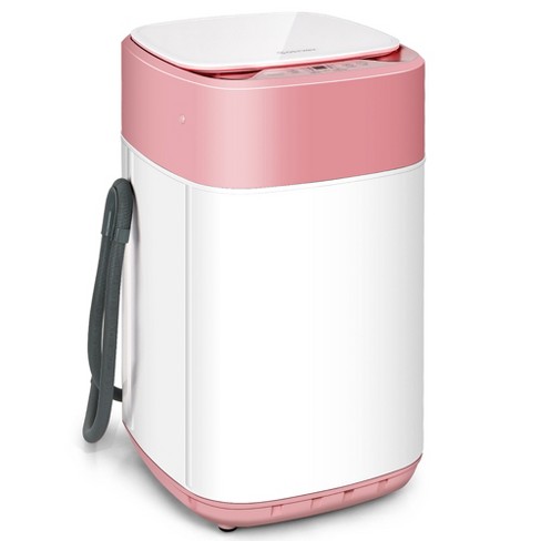 Costway 8lbs Portable Fully Automatic Washing Machine W/ Drain Pump Pink :  Target