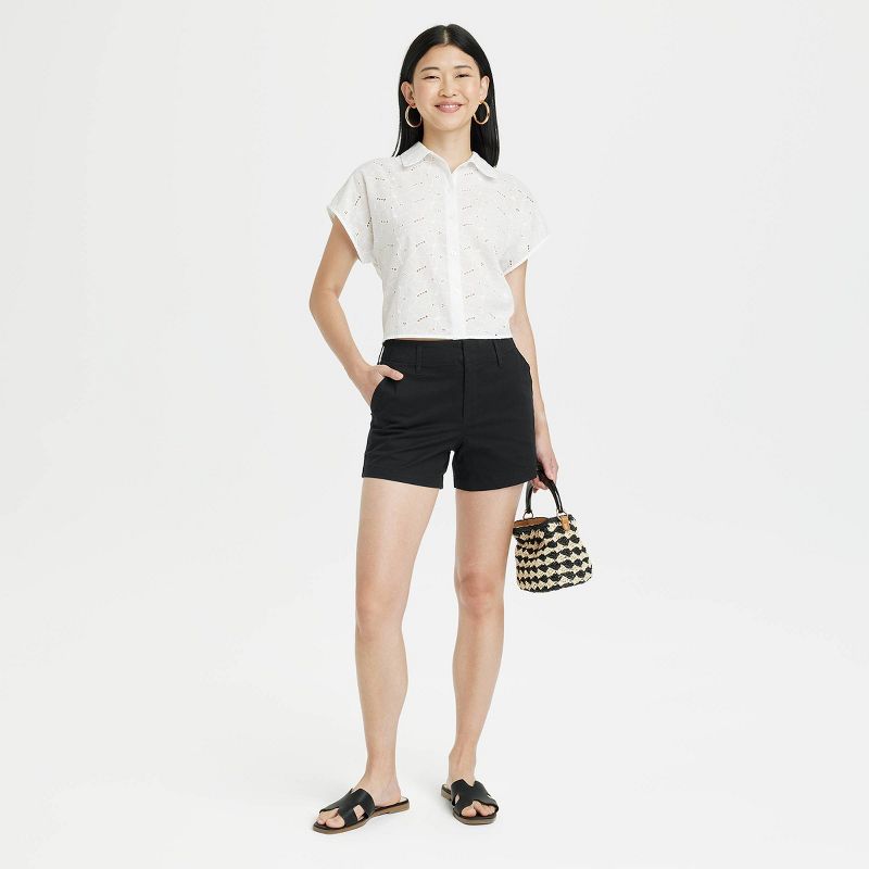 Women's High-Rise Everyday Chino Shorts - A New Day™, 4 of 11