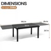 Crestlive Products Modern Aluminum Outdoor Dining Table Expandable Patio Dining Table for 4-6 People Outside - 2 of 4