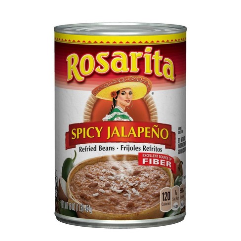 Rosarita Spicy Jalapeño Refried Beans - 16oz : Target